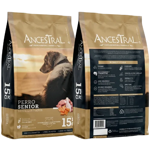 Saco de Ancestral Senior, alimento para perros senior
